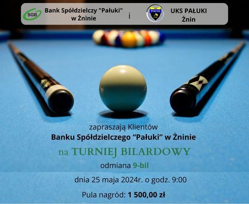 Turniej bilardowy dla Klientów Banku