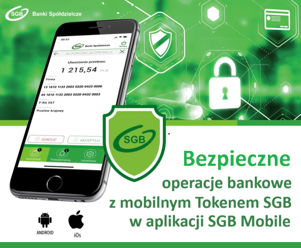 Token SGB w aplikacji SGB Mobile